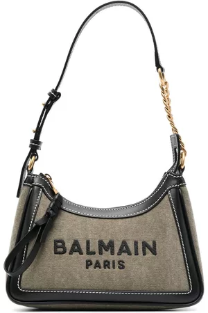 Balmain Bolso de hombro B-army con logo estampado