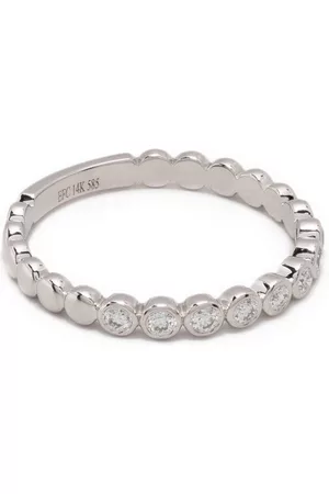 EF Collection Anillo en oro blanco de 14 ct con diamante