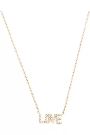 EF Collection Collar Mini Love en oro amarillo de 14kt con diamantes