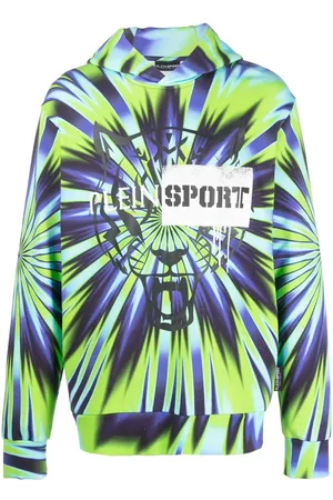 Philipp Plein Sudadera con capucha y motivo tie-dye
