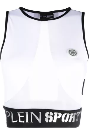 Philipp Plein Top corto con logo en la cintura
