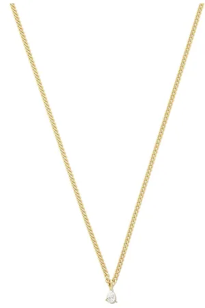 Anita Collar de cadena en oro amarillo de 18kt con diamantes pequeños