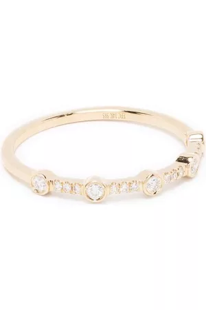 EF Collection Anillo en oro amarillo de 14kt con diamante