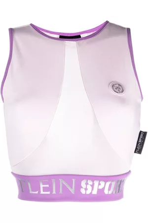 Philipp Plein Top corto con logo en la cintura