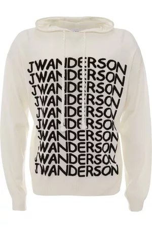 J.W.Anderson Vestido con logo en intarsia y capucha