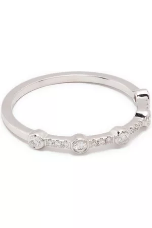 EF Collection Anillo en oro blanco de 14 ct con diamante