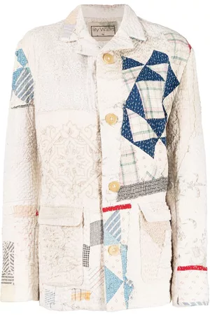 BY WALID Chaqueta con diseño patchwork