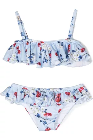 MONNALISA Bikini con cerezas estampadas