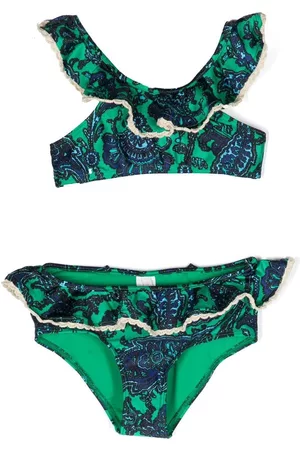 ZIMMERMANN Set de bikini Tiggy con estampado de cachemira