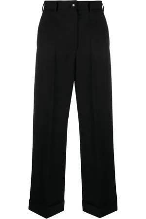 Dolce & Gabbana Pantalones anchos de talle alto