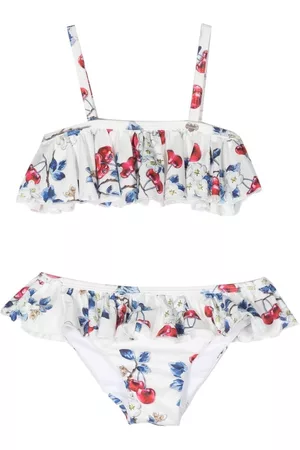 MONNALISA Bikini con volantes y estampado floral