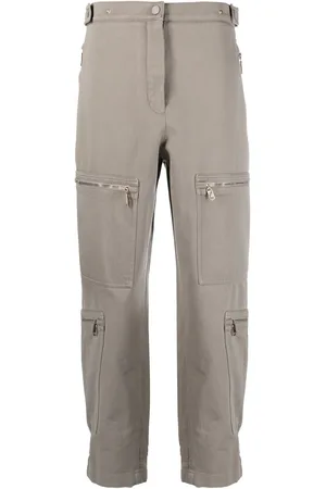 Fendi Pantalones rectos con detalle de cremallera