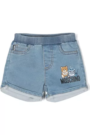 Moschino Pantalones vaqueros cortos con motivo Teddy Bear
