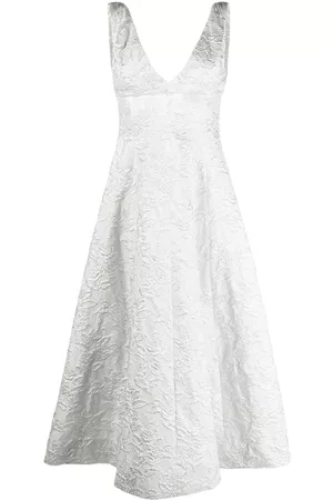Serafini Vestido con bordado floral