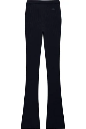 Courrèges Pantalones de canalé Reediton acampanados