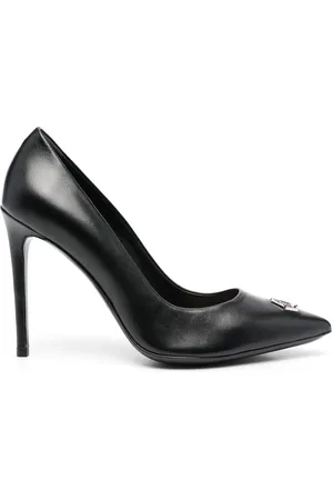 Philipp Plein Logo-plaque 100mm heeled pumps