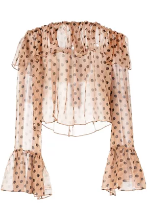 Caroline Constas Blusa Thelma con lunares