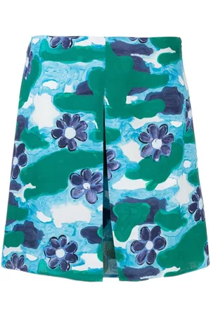 Marni Falda corta con motivo floral