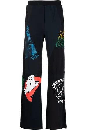 Marine Serre Pantalones con estampado gráfico