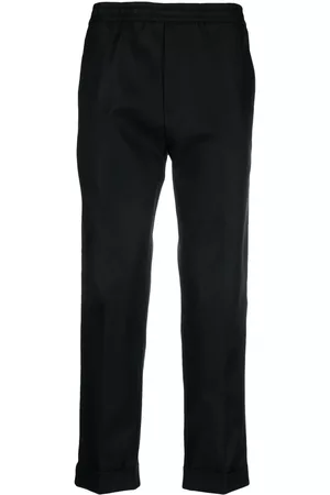 COSTUMEIN Pantalones rectos con dobladillo vuelto