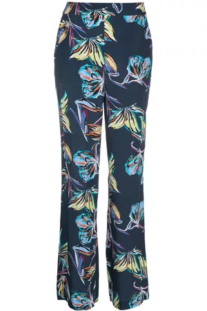 Diane von Furstenberg Pantalones rectos con motivo de mariposa
