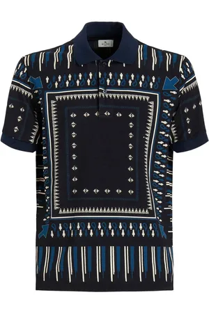 Etro Polo con motivo geométrico