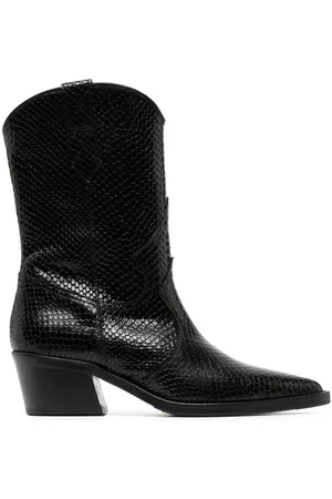 Via Roma Botas con efecto de piel de serpiente