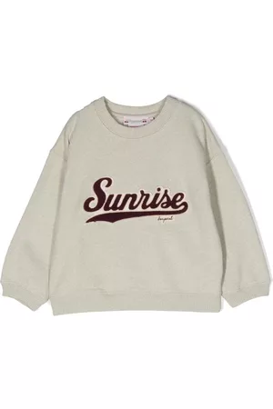 BONPOINT Sudadera con cuello redondo y eslogan