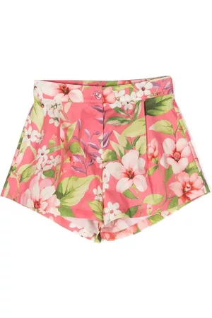 Twin-Set Pantalones cortos con estampado floral y talle alto