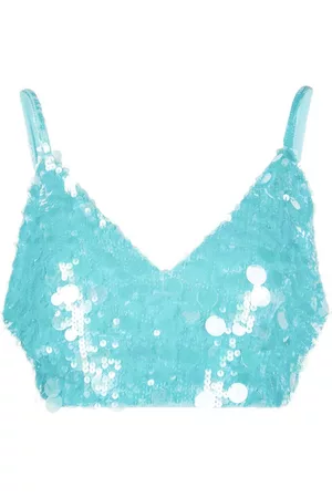 P.A.R.O.S.H. Top corto con detalle de lentejuelas