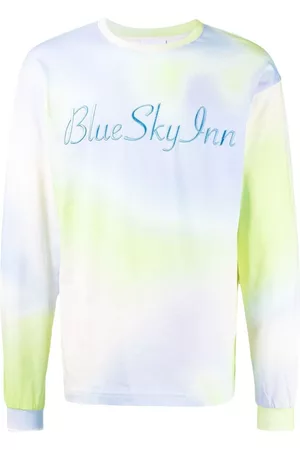 BLUE SKY INN Camiseta con logo bordado y diseño tie-dye