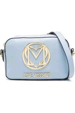 Moschino Bolso satchel con placa del logo
