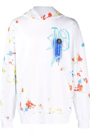 Philipp Plein Sudadera Dripping Skull con capucha