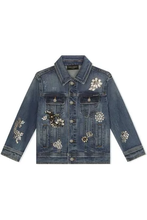 Dolce & Gabbana Chaqueta vaquera con detalles de strass