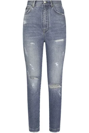 Dolce & Gabbana Vaqueros pitillo Grace con efecto envejecido