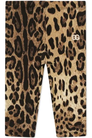 Dolce & Gabbana Leggins Interlock con estampado de leopardo