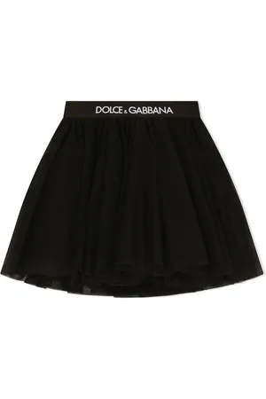 Dolce & Gabbana Falda con logo en la cinturilla
