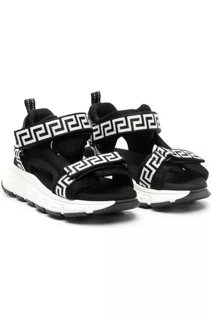 VERSACE Zapatillas con cierre autoadherente y motivo Greca