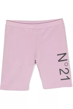Nº21 Pantalones cortos de deporte con logo estampado