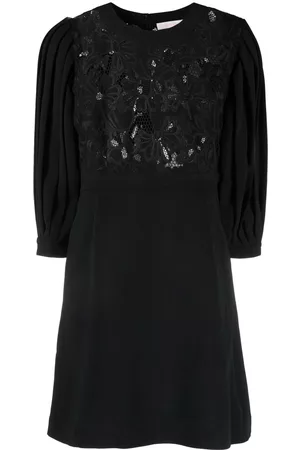 See by Chloé Vestido corto con paneles floral