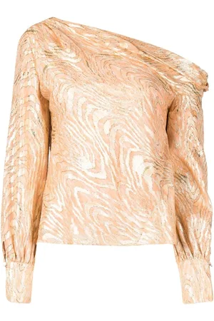 Simkhai Blusa Alice Moire con estampado abstracto