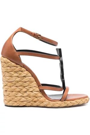 Saint Laurent Sandalias Cassandra 105 con cuña