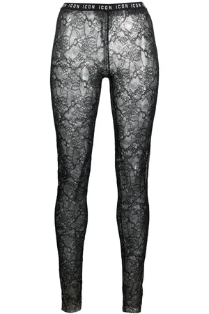 Dsquared2 Leggins translúcidos de encaje
