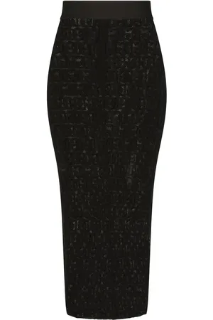 Dolce & Gabbana Falda de tubo con logo DG