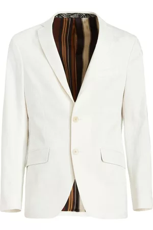 Etro Patterned-jacquard single-breasted blazer