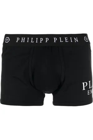 Philipp Plein Bóxer con logo en la cinturilla