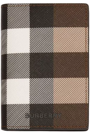 Burberry Tarjetero plegable a cuadros