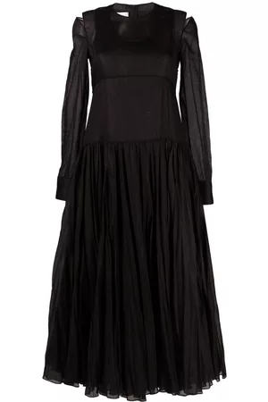 Jil Sander Vestido midi plisado