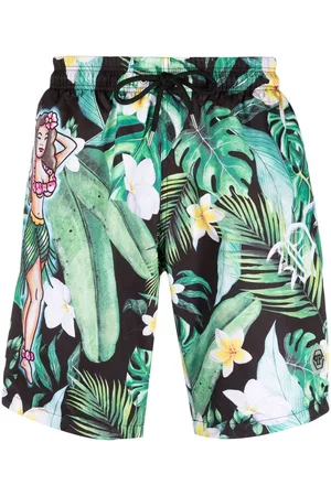 Philipp Plein Bañador con estampado floral