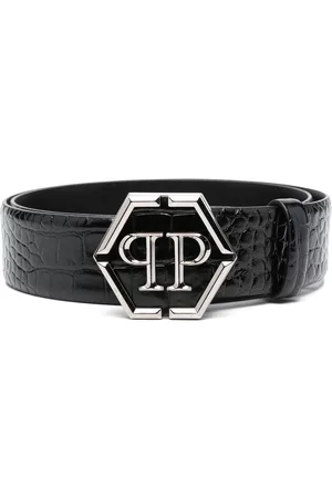Philipp Plein Cinturón con hebilla del logo Hexagon